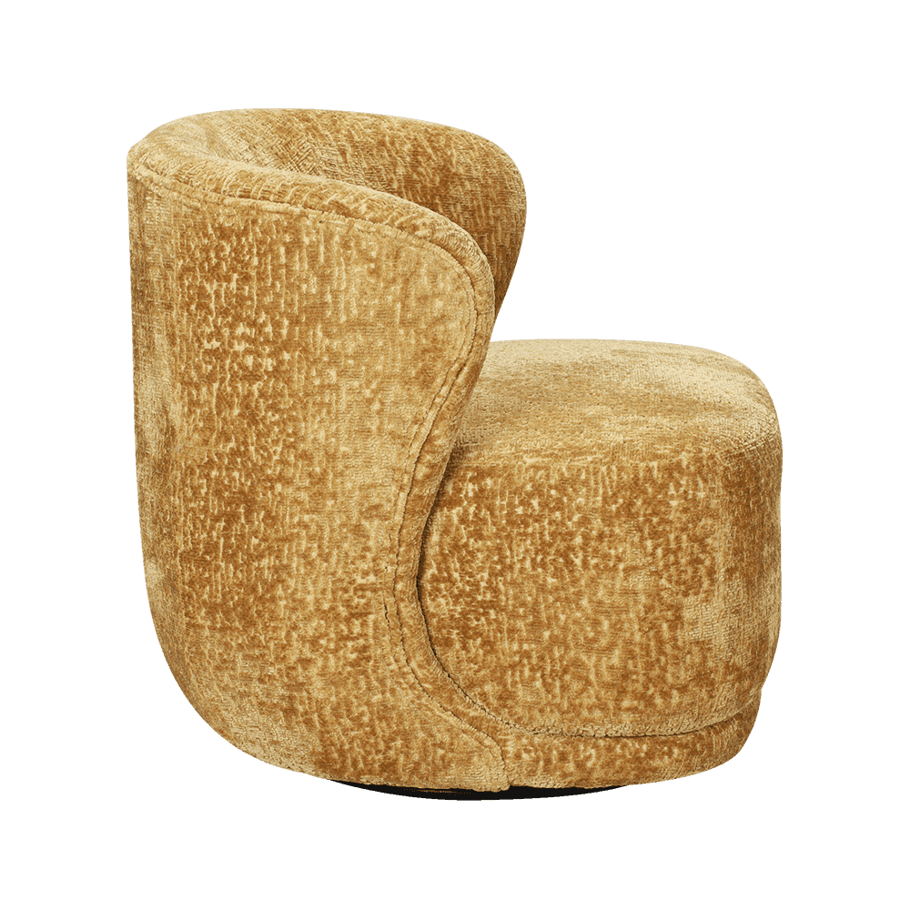 Harige volledig gestoffeerde lounge stoel