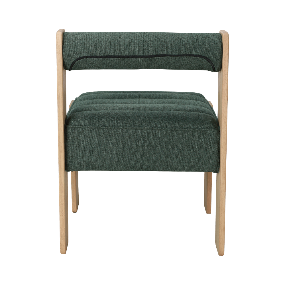 Stof rubberen houten eetkamerstoel