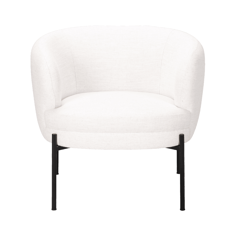 Witte spons kussen lounge stoel