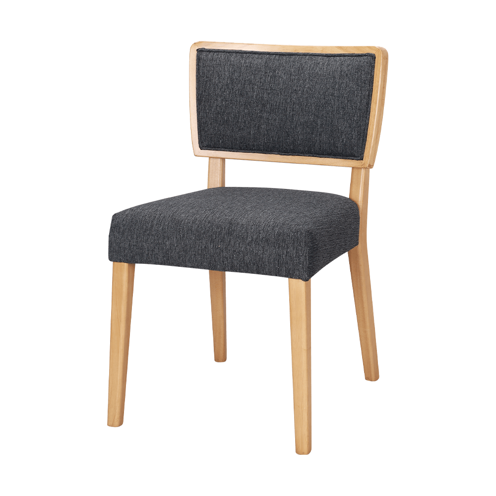 Lederen schuim kussen vaste houten eetkamerstoel