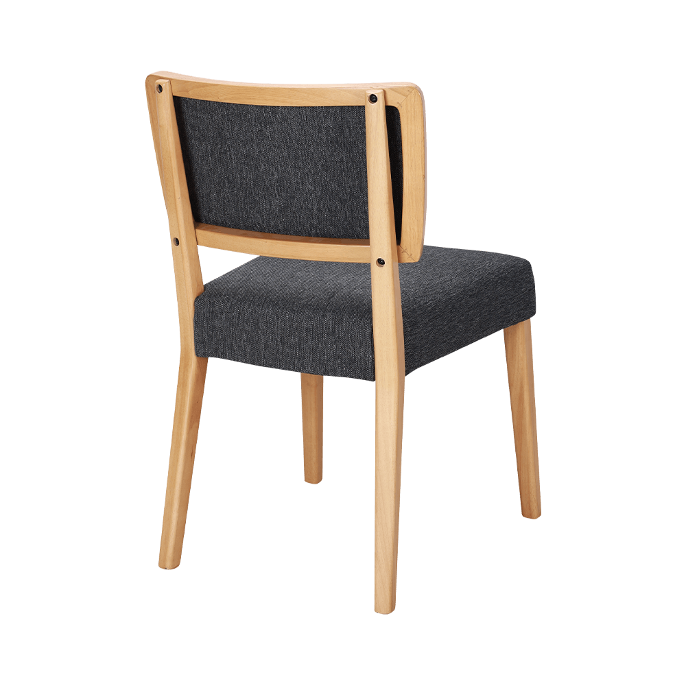 Lederen schuim kussen vaste houten eetkamerstoel