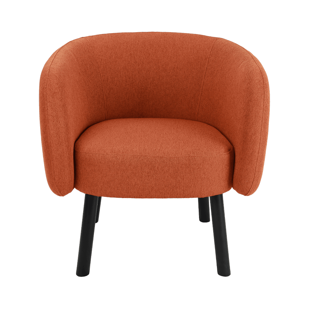 Stof vaste houten eetkamerstoel