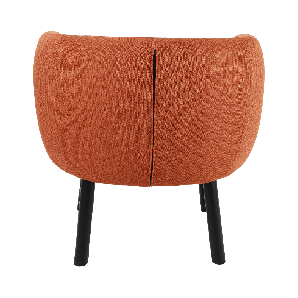 Stof vaste houten eetkamerstoel