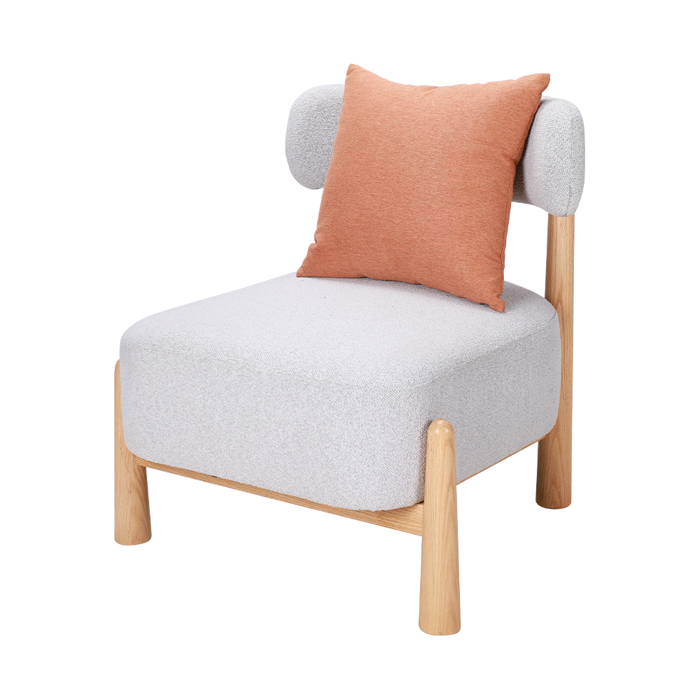 Dikke sponskussenlounge stoel
