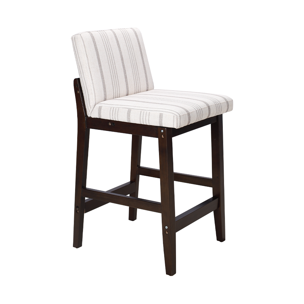 Vaste houten benen met rugleuningstoel